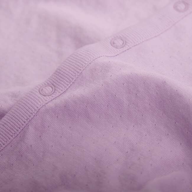 Baby Pointelle Snap Footie, Hydrangea - Footie Pajamas - 2