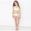 Terry Tie-Back Two-Piece Bikini, Lemon Stripe - Two Pieces - 2