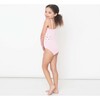 Terry One-Piece Daisy Cutout, Berry Stripe - One Pieces - 3 - thumbnail