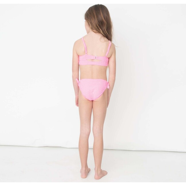 Terry Knot Two-Piece Bikini, Hibiscus Pink - Two Pieces - 3