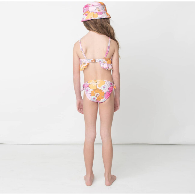 Ruffle Knot Two-Piece Bikini, Blooming Hibiscus - Two Pieces - 3