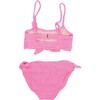 Terry Knot Two-Piece Bikini, Hibiscus Pink - Two Pieces - 4