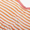 Baby Bubble Shortie In Stripe, Cantaloupe/White Stripe - Rompers - 2