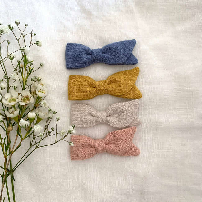 Petal Bow, Blush - Hair Accessories - 3