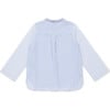 Edgar Mandarin Collar Shirt, Sky Blue - Shirts - 2