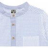 Edgar Mandarin Collar Shirt, Sky Blue - Shirts - 3