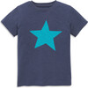 Star Tee, Sunwashed Navy/Peacock - T-Shirts - 1 - thumbnail