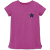Short Sleeve Legging Tee In Star, Orchid/Navy Star - T-Shirts - 1 - thumbnail
