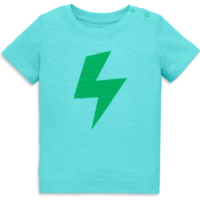 Baby Bolt Tee, Mist/Green Apple - T-Shirts - 1