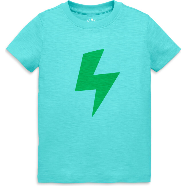 Bolt Tee, Mist/Green Apple