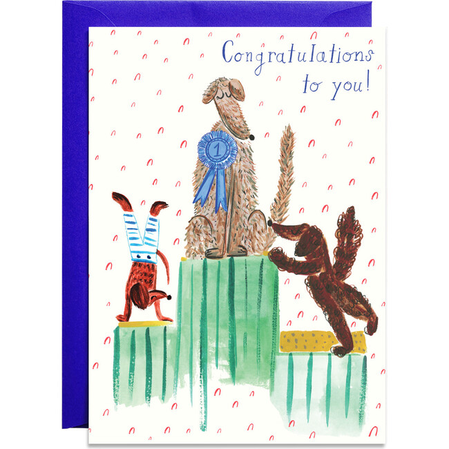 Westminster Blue Ribbon Congratulations Greeting Card