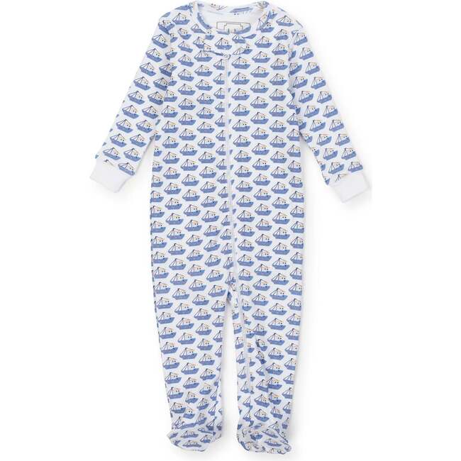 Parker Zipper Pajama, Bayside Boats - Footie Pajamas - 1