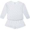 Women's Anna Long Sleeve Top Short Set, Summer Sips - Pajamas - 1 - thumbnail