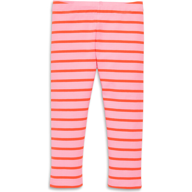 Capri Legging In Stripe, Blossom/Clementine Stripe - Leggings - 1