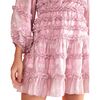 Women's Ella Foil Metallic Mini Dress, Metallic Blush - Dresses - 2