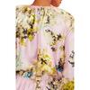Women's Alice Swirling Smokey Motif Silk Blouse, Pink Floral - Blouses - 3