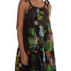 Women's Layla Linen Gathered Halter Neck Dress, Black - Dresses - 4