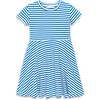 Twirly Dress In Stripe, Blueberry/White Stripe - Dresses - 1 - thumbnail