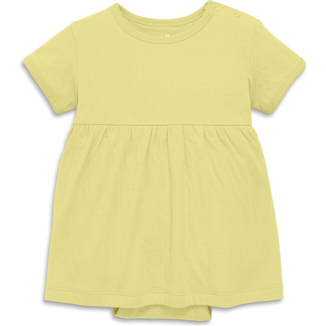 Pointelle Babysuit Dress, Buttercup