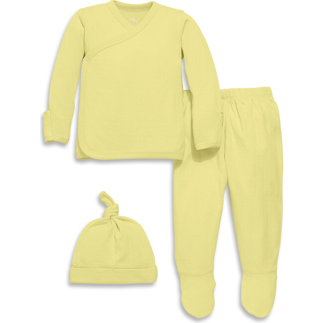 Baby Pointelle Three-Piece Gift Set, Buttercup