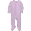 Baby Pointelle Snap Footie, Hydrangea - Footie Pajamas - 1 - thumbnail