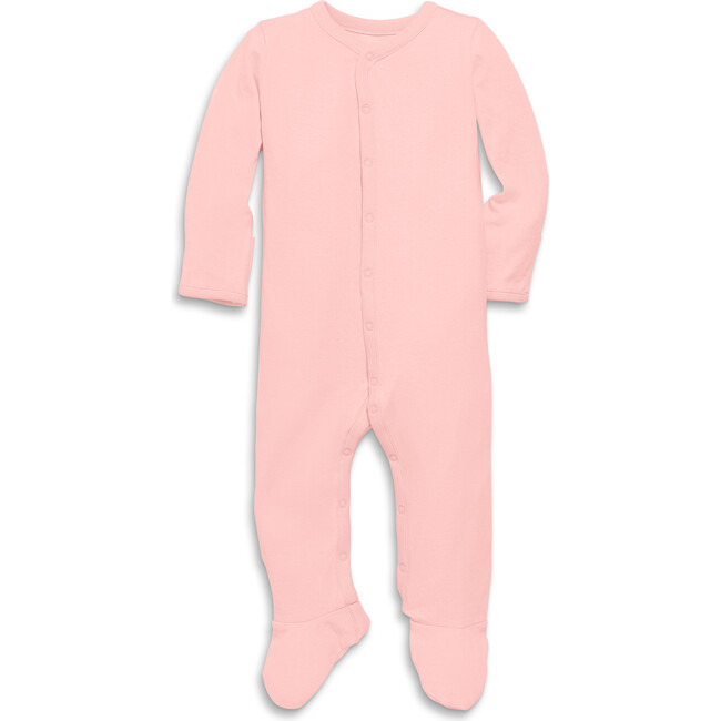 Baby Pointelle Snap Footie, Flamingo - Footie Pajamas - 1