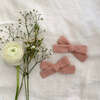 Skinny Ribbon Pigtail Bows, Pink - Hair Accessories - 3
