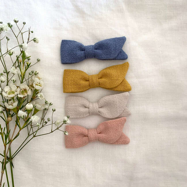 Petal Bow, Oyster - Hair Accessories - 4
