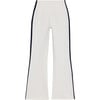 Women's Raquel High Waist Crop Flare Legging, White/ Indigo - Leggings - 1 - thumbnail