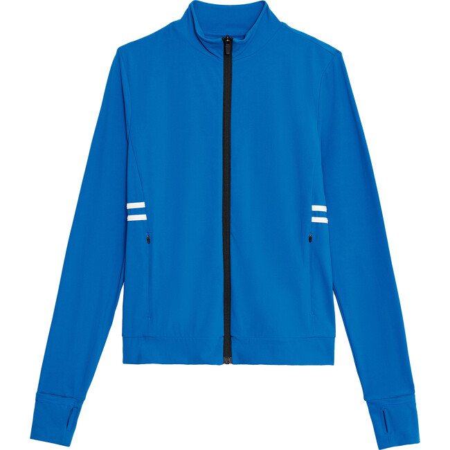 Women's Rain Airweight Jacket, Classic Blue And White