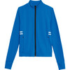 Women's Rain Airweight Jacket, Classic Blue And White - Jackets - 1 - thumbnail