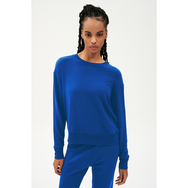 Women's Sonja Fleece Sweatshirt, Classic Blue - Sweatshirts - 3