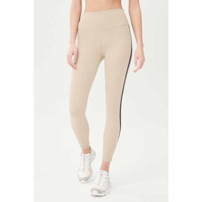 Women's Bianca High Waist Rigor, Dark Khaki And Indigo - Leggings - 3