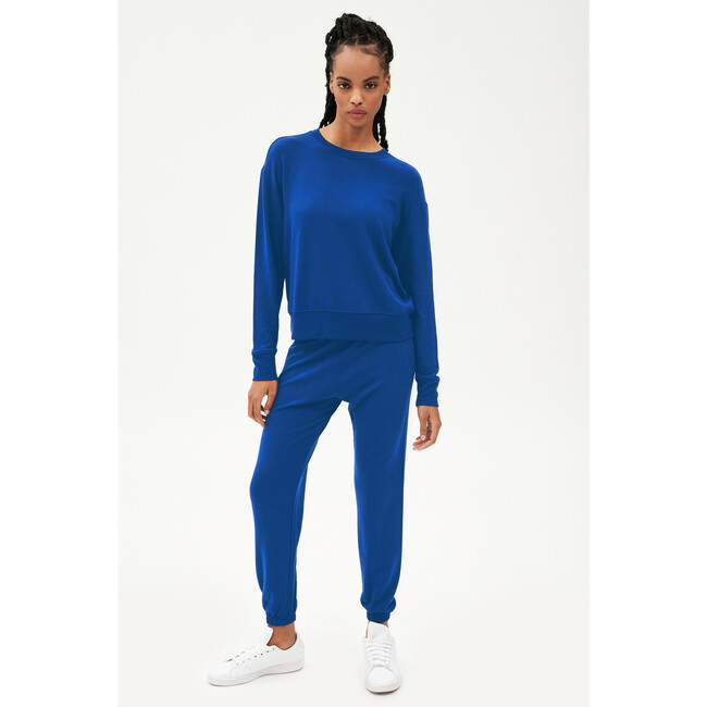 Women's Sonja Fleece Sweatshirt, Classic Blue - Sweatshirts - 5