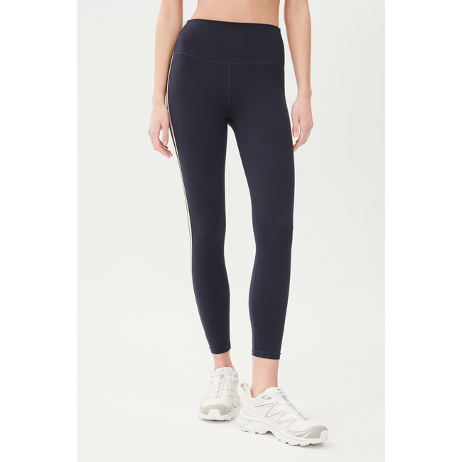 Women's Bianca High Waist Rigor, Indigo And Dark Khaki - Leggings - 3