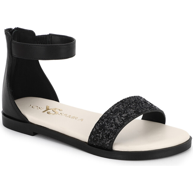 Miss Cambelle Glitter Sandal, Black - Sandals - 2