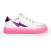 Miss Bolt Sneaker, Purple & Neon Pink - Sneakers - 1 - thumbnail