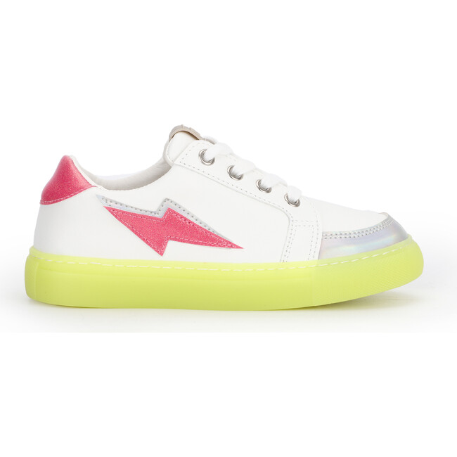 Miss Bolt Sneaker, Hot Pink & Neon Yellow - Sneakers - 1