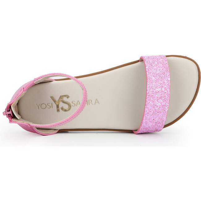 Miss Cambelle Glitter Sandal, Pink - Sandals - 3