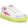 Miss Bolt Sneaker, Hot Pink & Neon Yellow - Sneakers - 2 - thumbnail