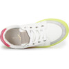 Miss Bolt Sneaker, Hot Pink & Neon Yellow - Sneakers - 3