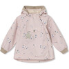 Recycled Printed Wai Fleece Lined Jacket, Rose Dragon Fly - Jackets - 1 - thumbnail