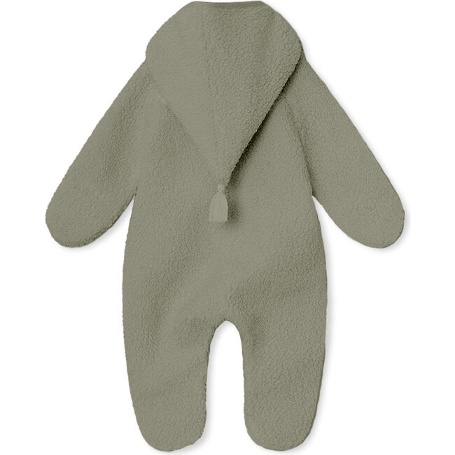 Recycled Adel Teddy Fleece Romper, Vert - Bunting - 2