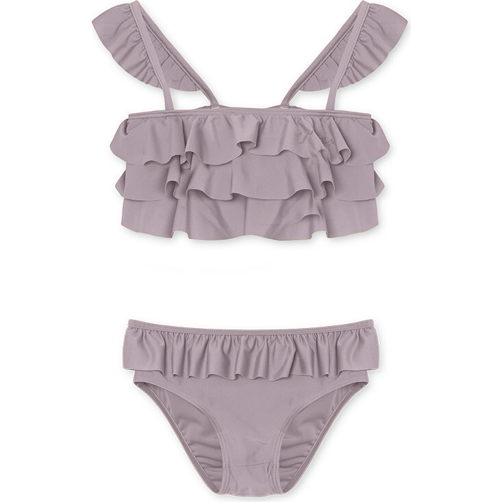 Giulia Ruffle Bikini, Minimal Lilac - Two Pieces - 1