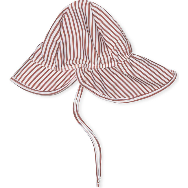 Gustas Swim Hat Print Acorn, Brown Stripes