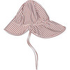 Gustas Swim Hat Print Acorn, Brown Stripes - Hats - 1 - thumbnail