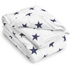 Kids Quilt, White/Navy Star - Quilts - 1 - thumbnail