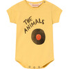 The Animals Chimpanzee Short Sleeve Baby Body, Yellow - Onesies - 1 - thumbnail