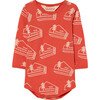 The Animals House Long Sleeve Wasp Baby Body, Red - Onesies - 1 - thumbnail