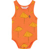Umbrellas Turtle Baby Body, Orange - Onesies - 1 - thumbnail